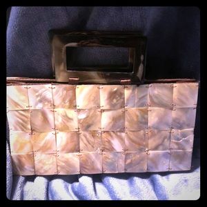Mad Bags Mother Of Pearl Tile & Tortoise Shell
